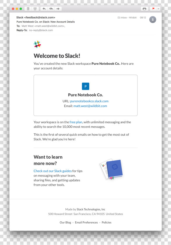 Slack Welcome Email   Welcome Email  HD Png DownloadTransparent PNG