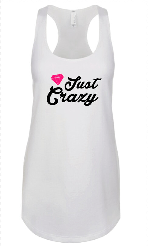 Playera Blanca Just Crazy Diamante   Active Tank  HD Png DownloadTransparent PNG