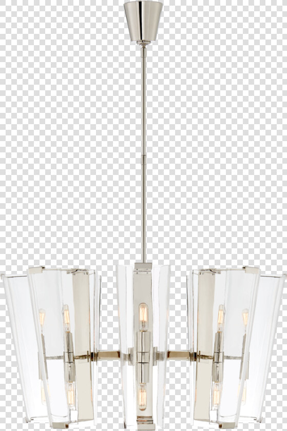 Alpine Medium Chandelier In Polished Nickel With Clear   Arn 5310pn Cg  HD Png DownloadTransparent PNG