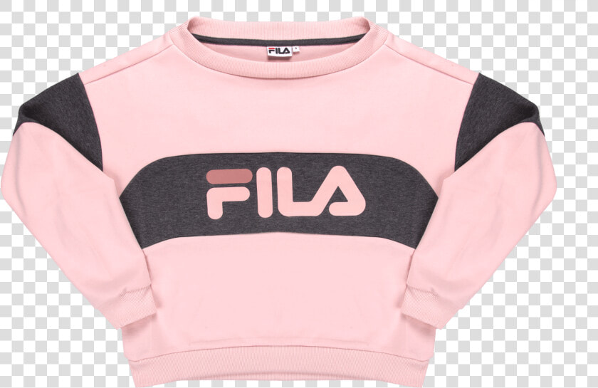 Elin Crew Sweat Pink   Fila Shirt Women Png  Transparent PngTransparent PNG