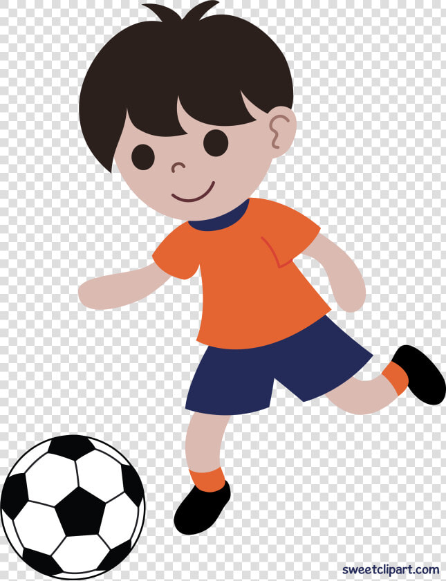 Girl Playing At Getdrawings   Boy Playing Soccer Clipart  HD Png DownloadTransparent PNG