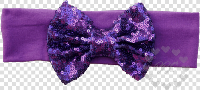 Purple Headband With Sequin Bow   Headband  HD Png DownloadTransparent PNG