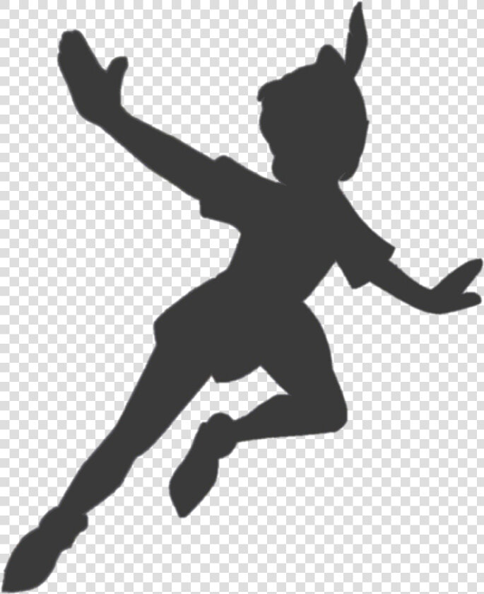 Peter Pan Tinker Bell Silhouette Shadow Clip Art  HD Png DownloadTransparent PNG