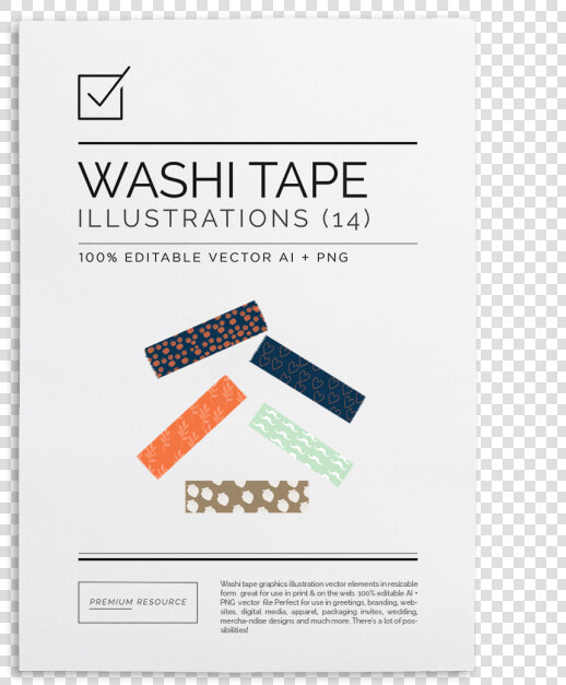 Digital Washi Tape   Brochure  HD Png DownloadTransparent PNG