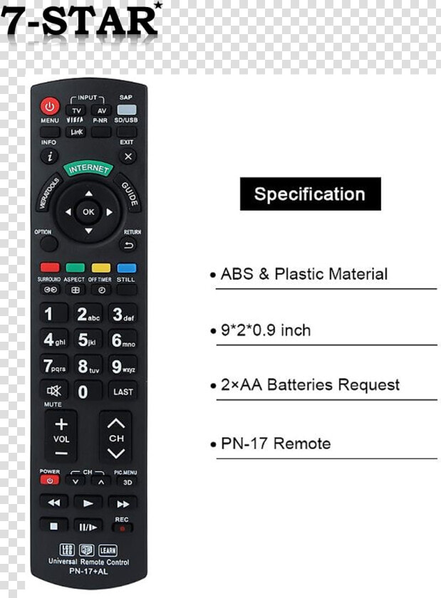 Panasonic Viera Remote Control  HD Png DownloadTransparent PNG