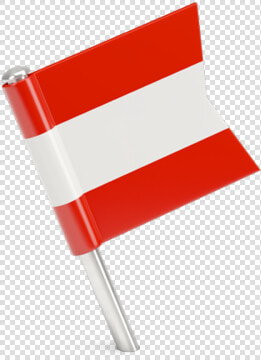 Square Flag Pin   Austria Flag Pin Png  Transparent PngTransparent PNG