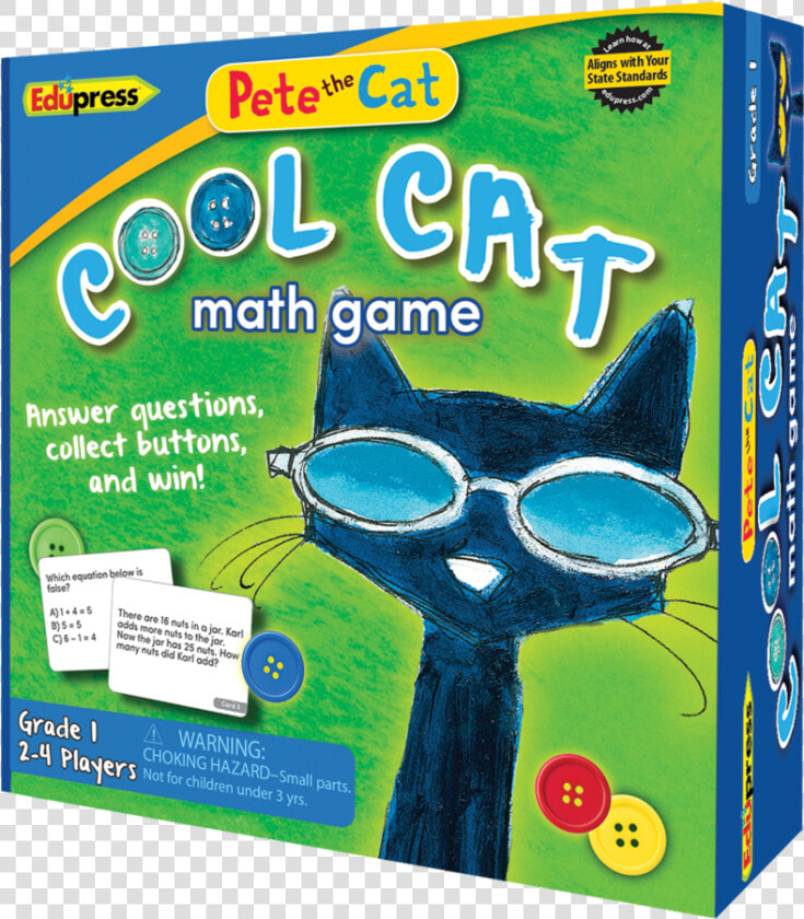 Pete The Cat Cool Cat Math Game  HD Png DownloadTransparent PNG