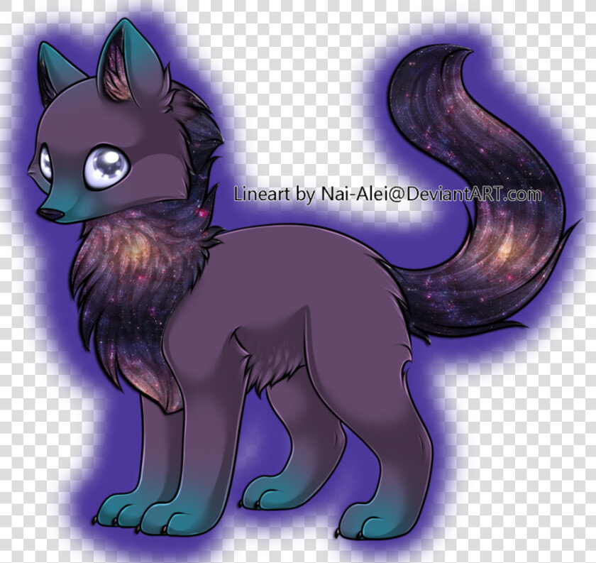 Wolf Gift By Adopts   Galaxy Fox Drawing Cute  HD Png DownloadTransparent PNG