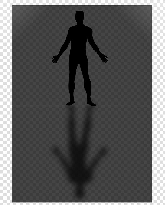 Human  Man  Grey  Reflection  Gray  Body  Standing   Human Reflection  HD Png DownloadTransparent PNG