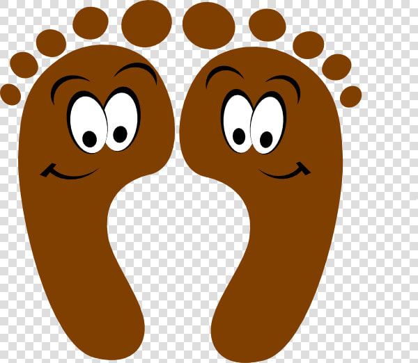 Brown Happy Feet Svg Clip Arts   Feet Clipart  HD Png DownloadTransparent PNG