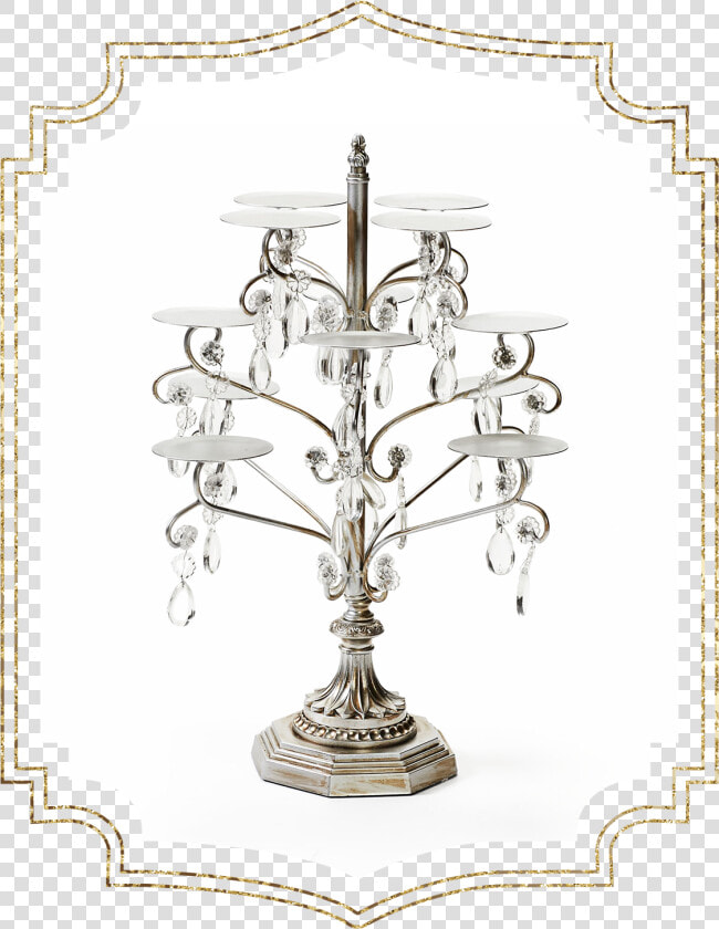 Shop preview Antique Silver Chandelier 12 Piece Cupcake   Cross  HD Png DownloadTransparent PNG