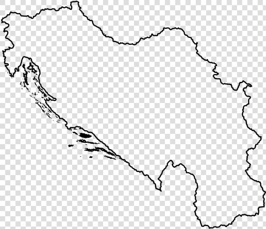 Yugoslavia Map Rubber Stamp Class Lazyload Lazyload   Yugoslavia Map Black And White  HD Png DownloadTransparent PNG