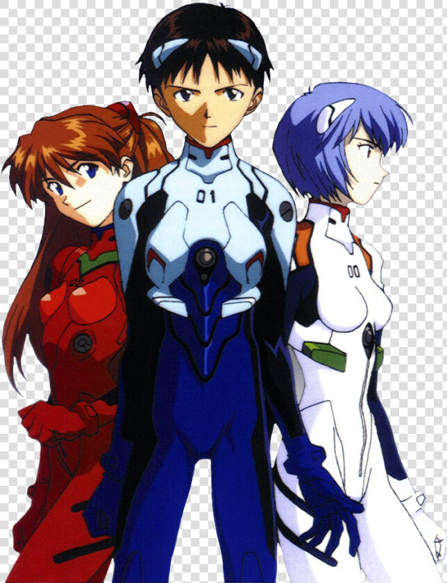 Shinji Rei And Asuka  HD Png DownloadTransparent PNG