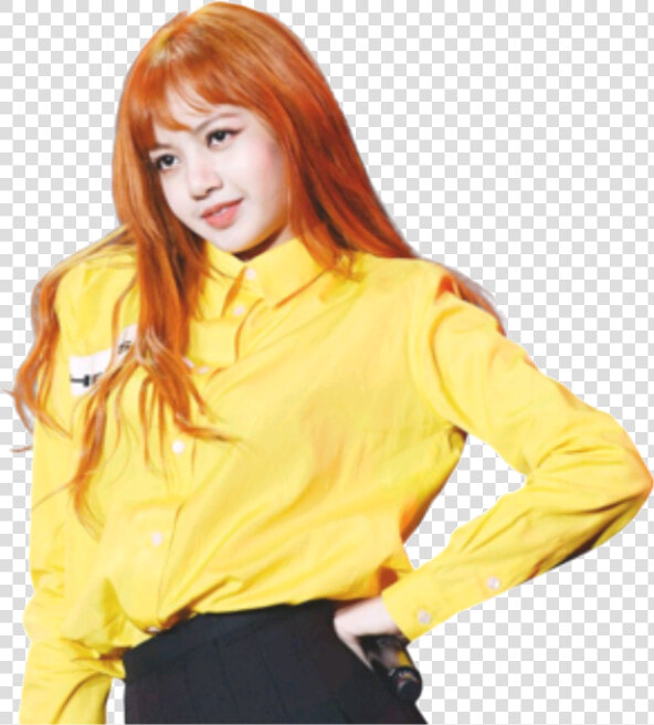  lisablackpink  blackpink  lisa  kpop  orange  yellow   Lisa Transparent Blackpink  HD Png DownloadTransparent PNG