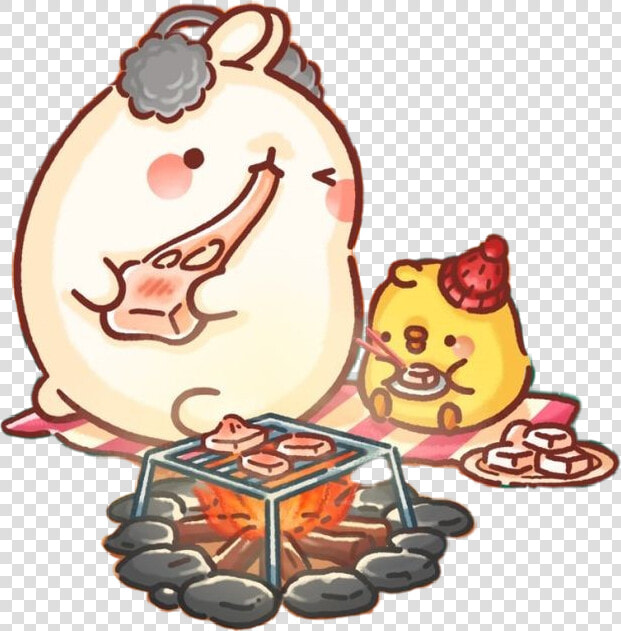  molang  kawaii  marshmello  piupiu  tierno   Molang Y Piu Piu Kawaii  HD Png DownloadTransparent PNG