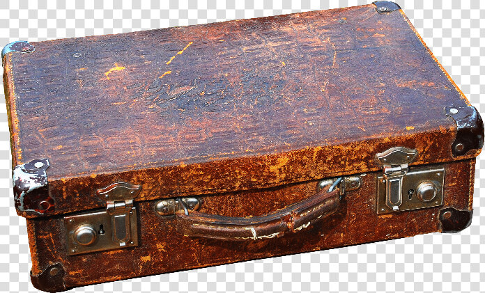 Vintage Leather Suitcase Png   Old Suitcase Png  Transparent PngTransparent PNG