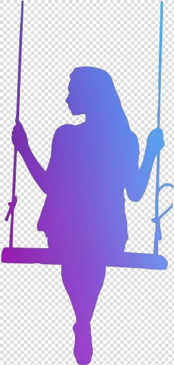 Girl On Swing Png Background   Girl In A Swing Silhouette  Transparent PngTransparent PNG