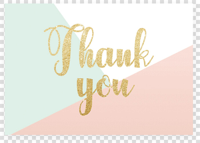 Pink And Gold Baby Shower Thank You Cards Printable   Thank You Card Png  Transparent PngTransparent PNG