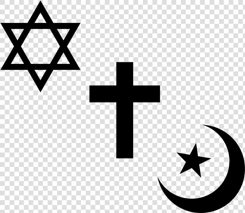 Religion Symbol Png Photo   Symbols Of Christianity Islam And Judaism  Transparent PngTransparent PNG