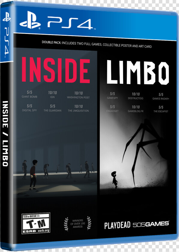 Inside Limbo Double Pack Ps4  HD Png DownloadTransparent PNG