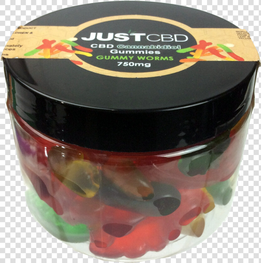 Just Cbd 750mg Gummy Worms   Gelatin Dessert  HD Png DownloadTransparent PNG