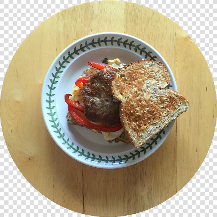 Breakfast Sausage Sandwich   Toast  HD Png DownloadTransparent PNG