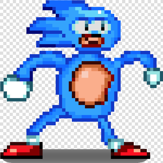 Transparent Sanic Png   Knuckles Sonic Pixel Art  Png DownloadTransparent PNG