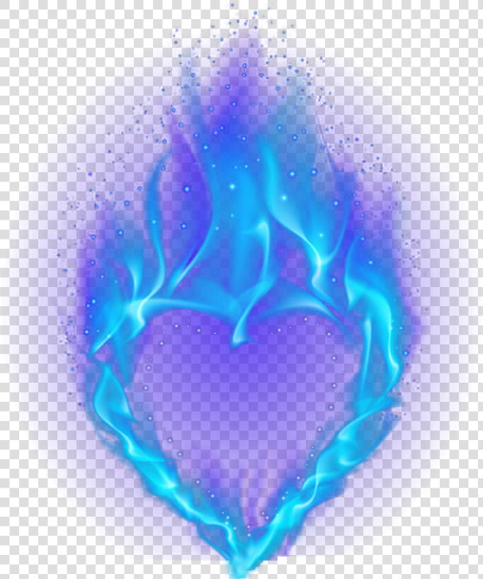  heart  blueflame  fire Sticker Owned By  sona75   Light Blue Heart No Backround  HD Png DownloadTransparent PNG