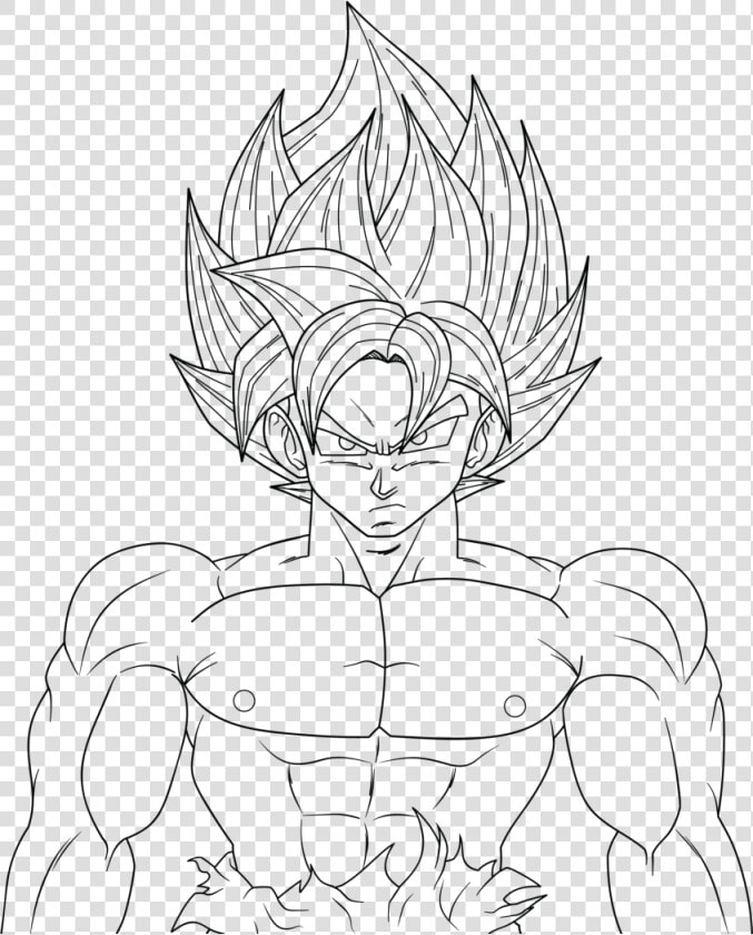 Dragon Ball Z Ultra Instinct Coloring Pages With Black   Ultra Instinct Goku Coloring Pages  HD Png DownloadTransparent PNG