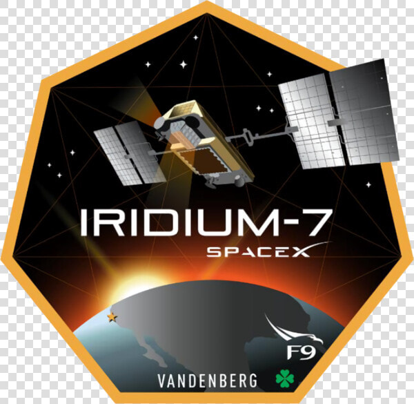 Iridium 7 Mission Patch  HD Png DownloadTransparent PNG