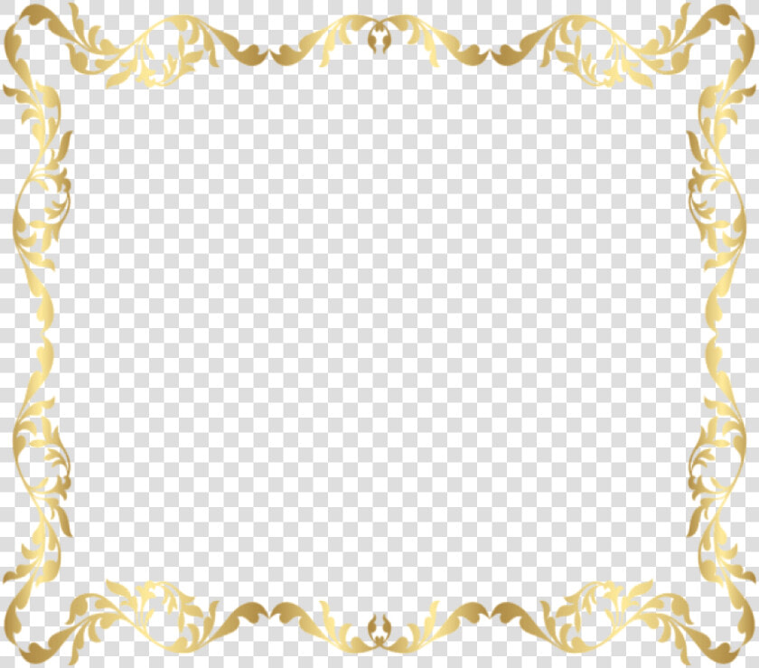 Wedding Border Clipart   Transparent Free Gold Border  HD Png DownloadTransparent PNG