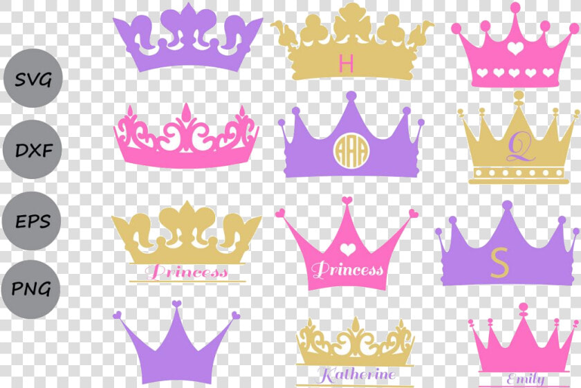 Crown Monogram Princess Crowns Clipart Transparent   Simple Princess Crown Clipart  HD Png DownloadTransparent PNG