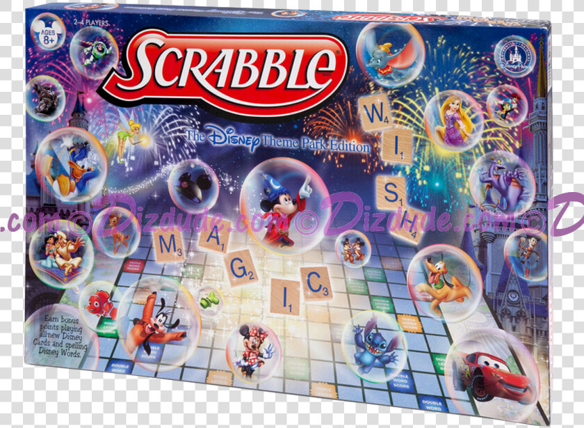 Disney World Scrabble Theme Park Edition © Dizdude   Disney Scrabble Game  HD Png DownloadTransparent PNG