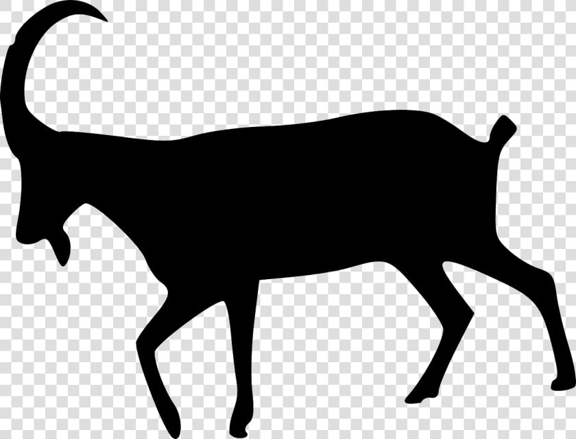 Animal  Goat  Nature  Silhouette   Goat Silhouette Png  Transparent PngTransparent PNG