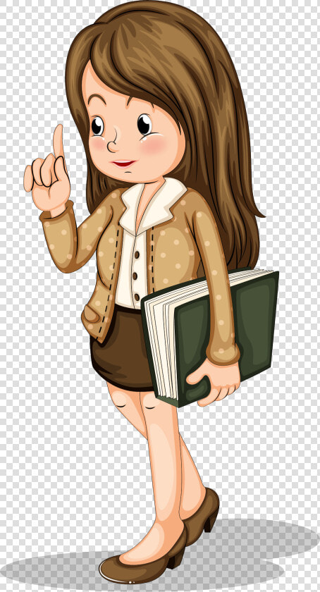 Teacher Cartoon Illustration   Png People Teacher Cartoon  Transparent PngTransparent PNG