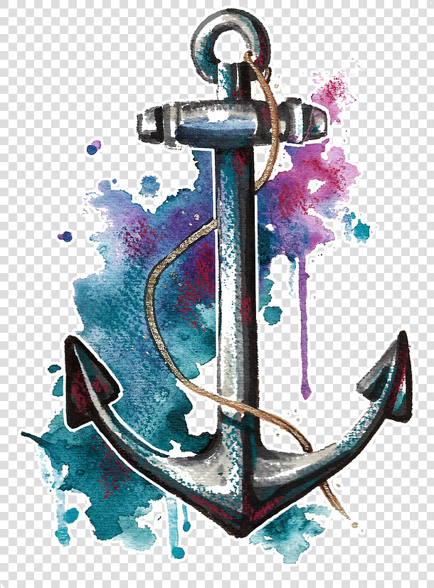 Clipart Anchor Watercolor   Anchor Watercolor  HD Png DownloadTransparent PNG