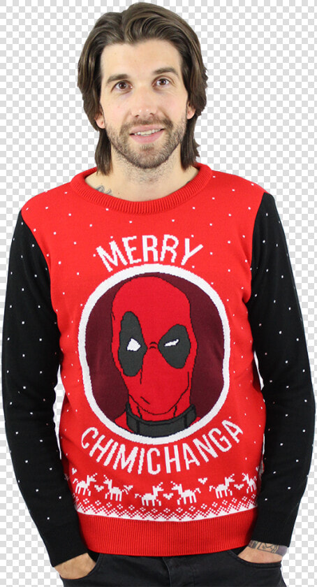 Marvel Official Deadpool Merry Chimichanga Christmas   Deadpool Merry Chimichanga  HD Png DownloadTransparent PNG