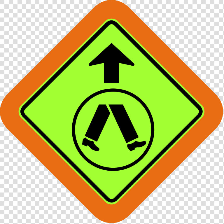 Pedestrian Crossing Sign Australia  HD Png DownloadTransparent PNG