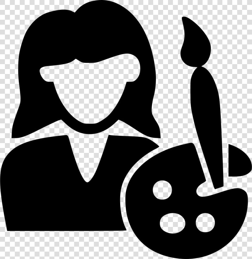 Painter Female   Artist Icon  HD Png DownloadTransparent PNG