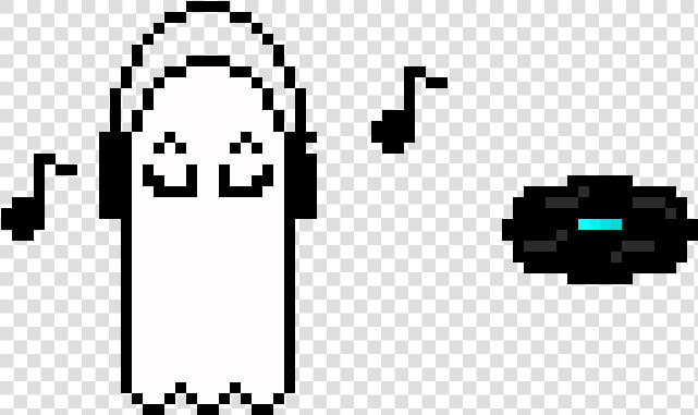 Napstablook Pixel Art  HD Png DownloadTransparent PNG