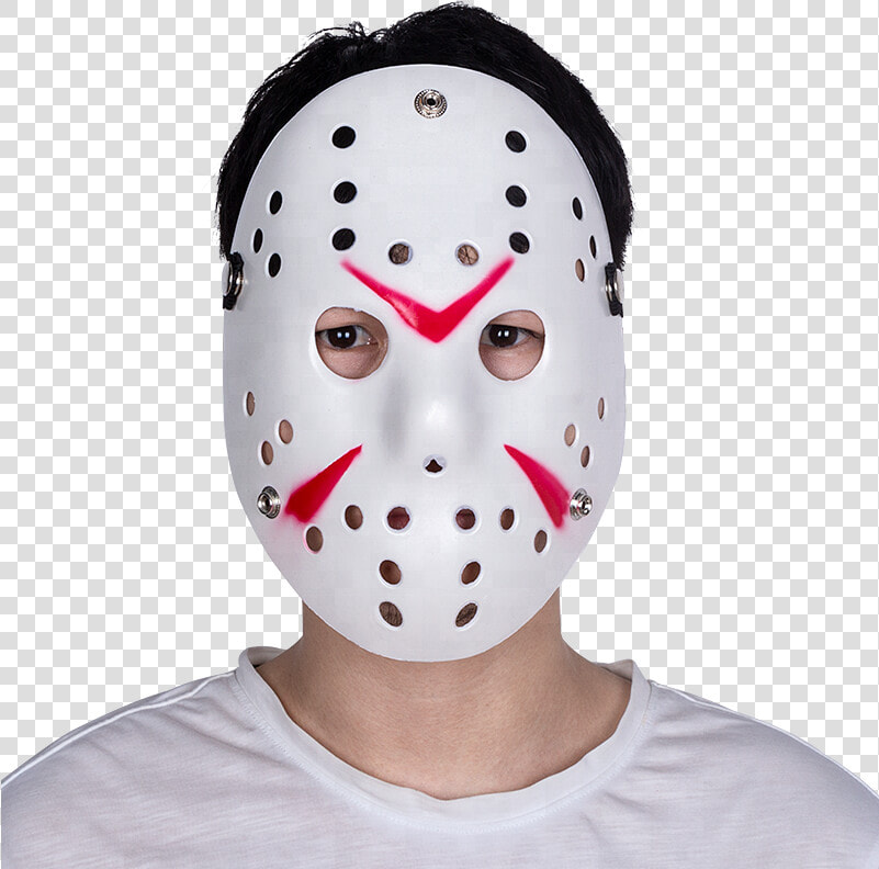 2018 White Plastic Jason Face Mask Halloween Hockey   Art Of Fighters Mask  HD Png DownloadTransparent PNG