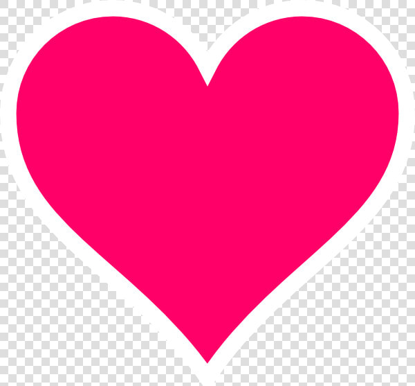 Hot Pink Heart Clipart   Pink Heart Clipart  HD Png DownloadTransparent PNG