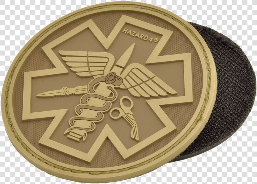 Hazard 4 Round Paramedic Rubber Patch   Combat Medic Velcro Badges  HD Png DownloadTransparent PNG