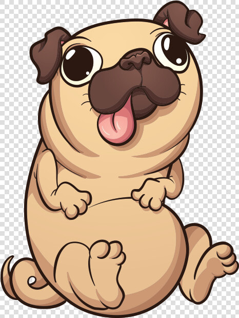 Clipart Dog Pug   Pug Cartoon  HD Png DownloadTransparent PNG