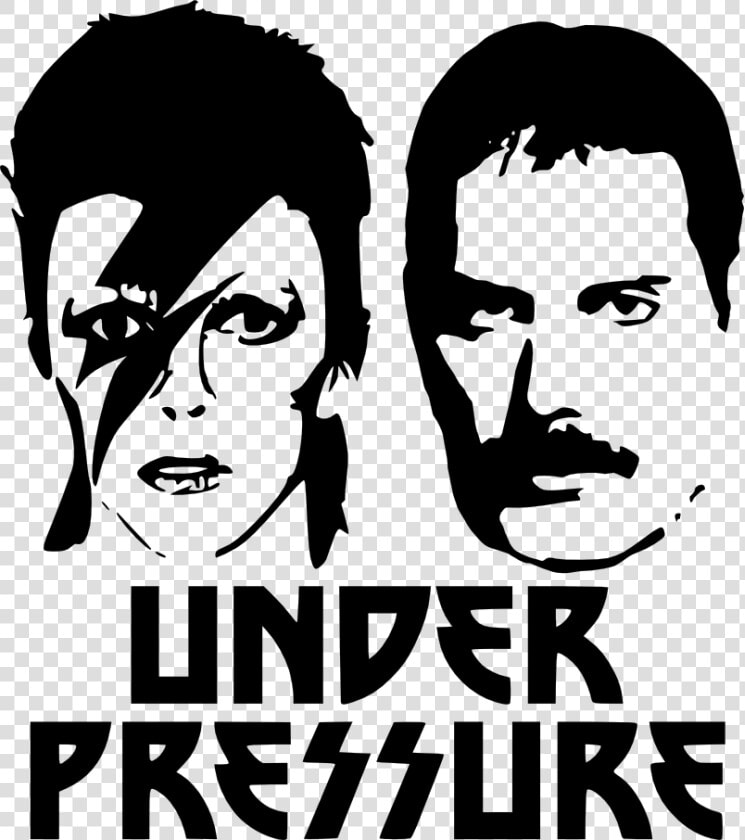 Transparent Png Freddie Mercury   Png Download   Under Pressure T Shirt Bowie Mercury  Png DownloadTransparent PNG