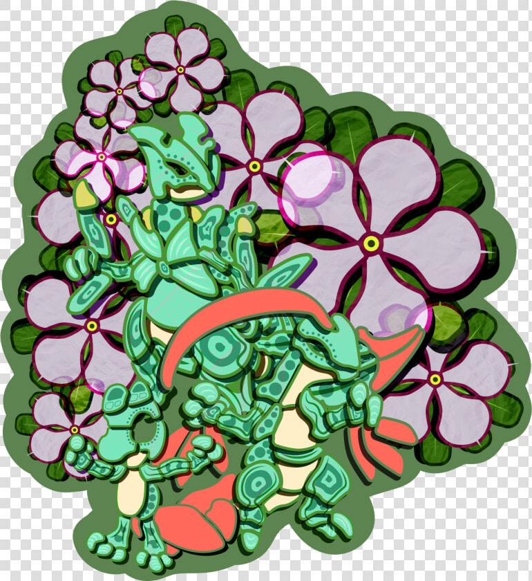 Treecko sticker   Illustration  HD Png DownloadTransparent PNG