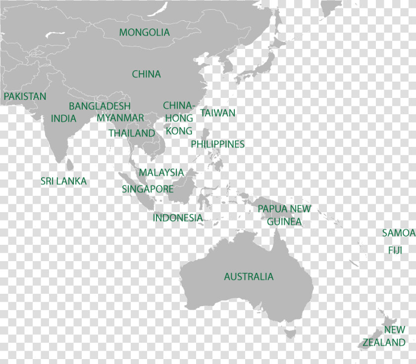 Map Of Atls Providing Countries   Asia Pacific Region Apac  HD Png DownloadTransparent PNG