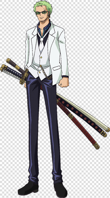 Zoro Film Gold White Casino Outfit   Zoro One Piece Film Gold  HD Png DownloadTransparent PNG