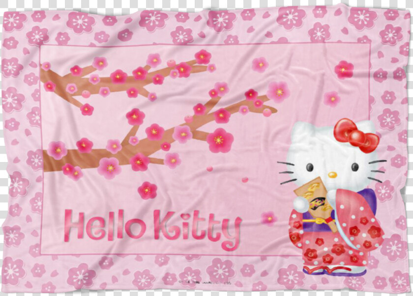 Hello Kitty Cute Fleece Blanket Lightweight Supremely   Craft  HD Png DownloadTransparent PNG