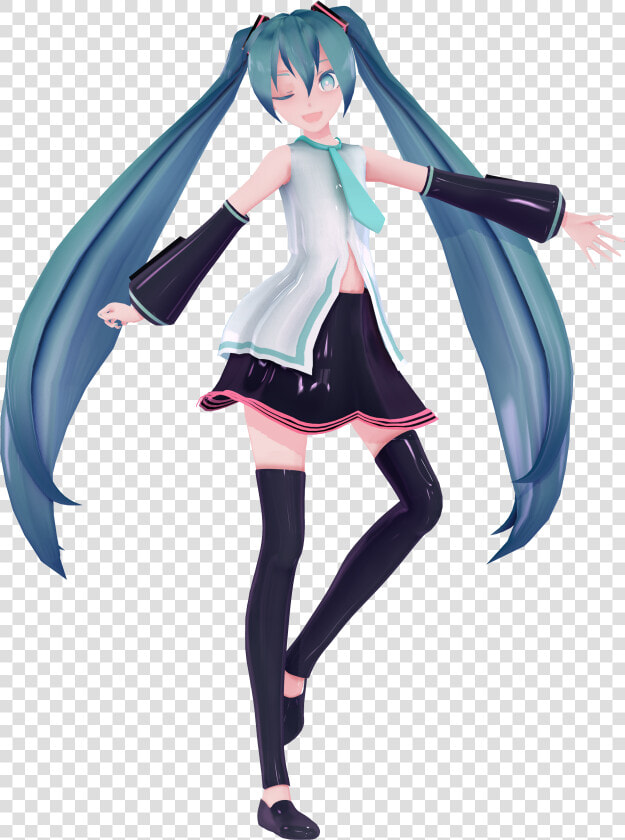 Mmd Model Dl Sour Miku Default Edit By Paprika1423   Cartoon  HD Png DownloadTransparent PNG